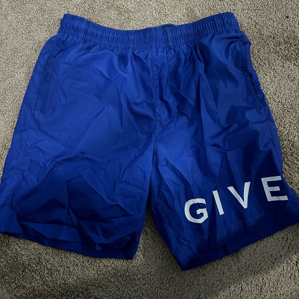 Givenchy Long Logo Swim Trunks